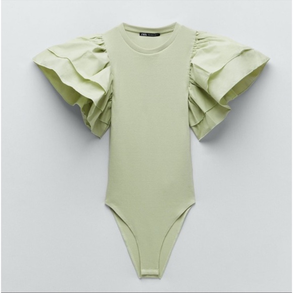 Zara green body suit